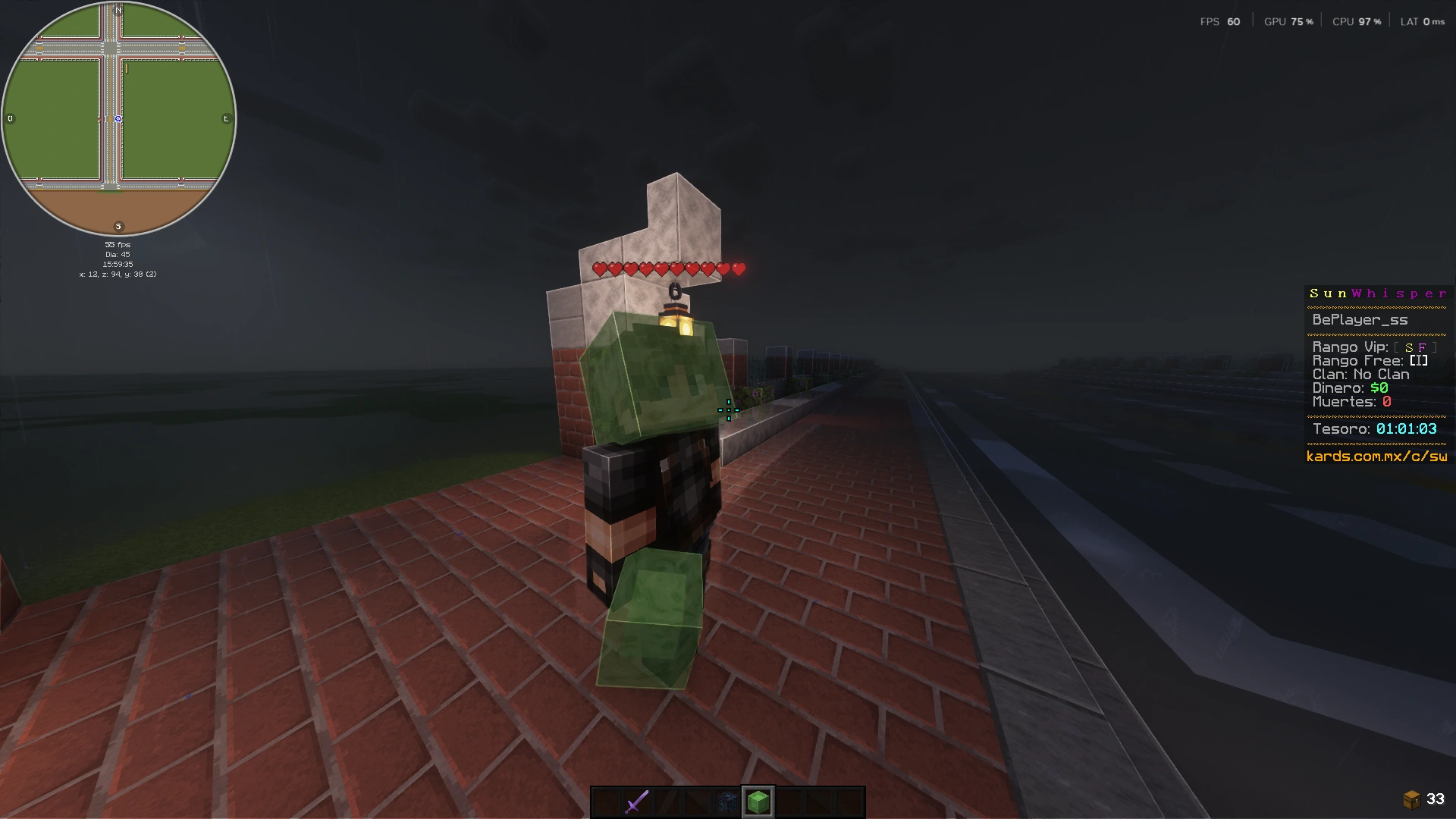 Preview del comando /hat