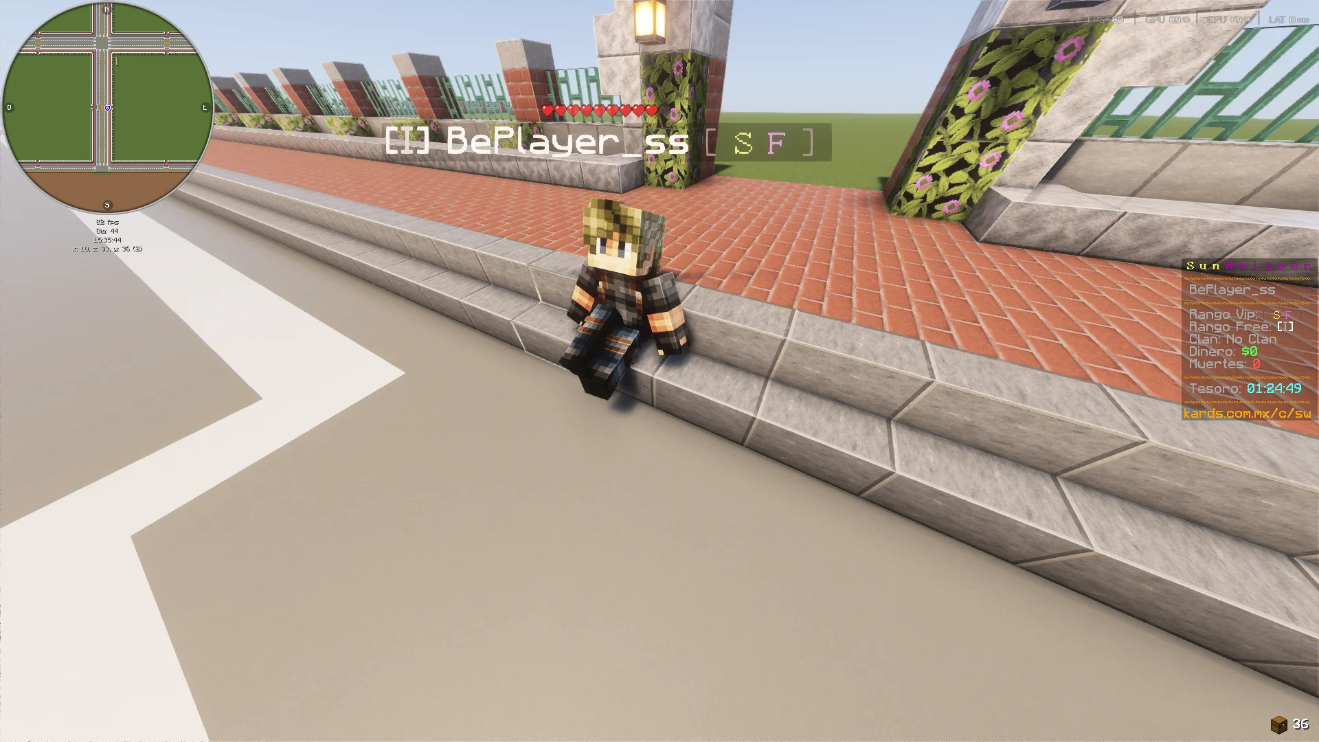 Preview del comando /sit