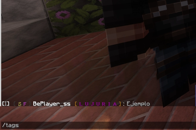 Preview del comando /tags