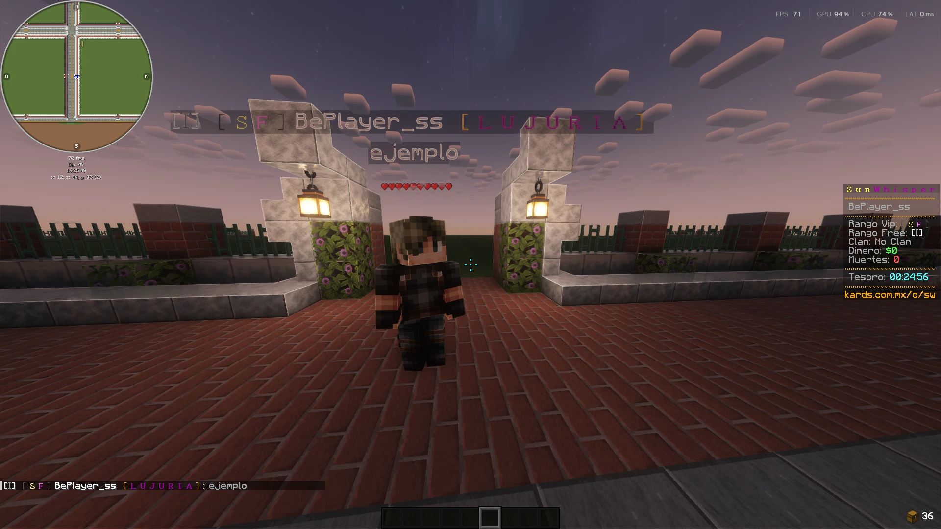 Preview del comando /cbt