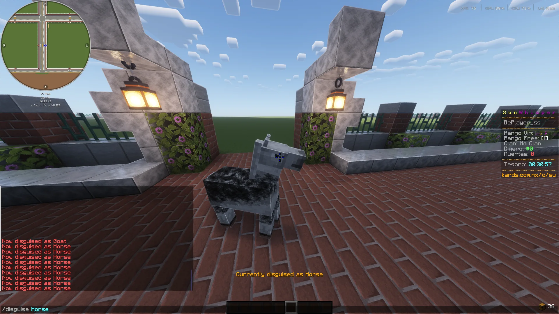Preview del comando /disguise 2